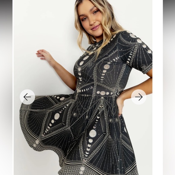 Blackmilk Moon Phases Evil Tee dress- Size S - Picture 3 of 5